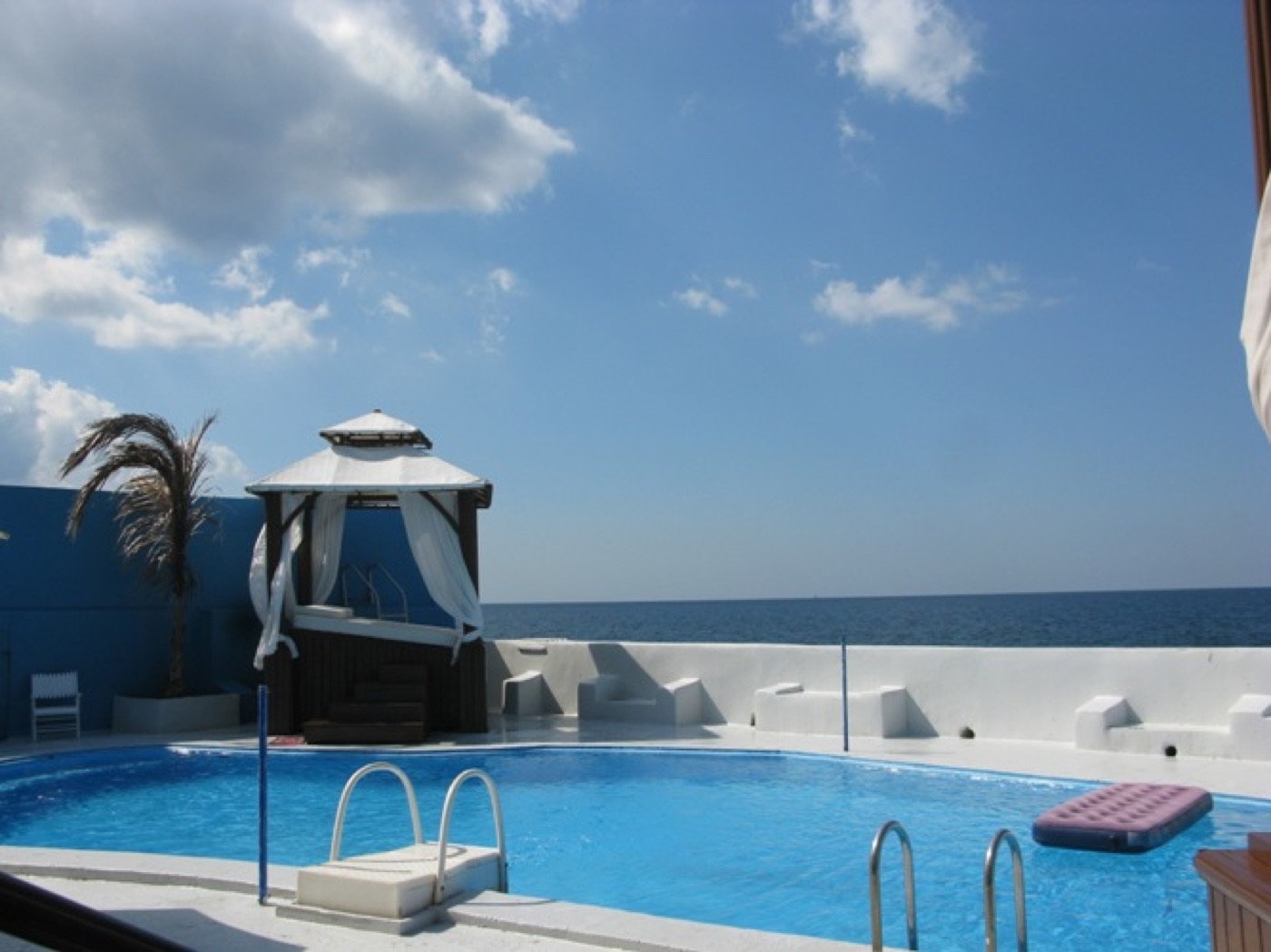 Poolside cabana at a private villa in Cuba
